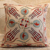 Handmade Uzbek Suzani Silk Cushion - 307746-AO