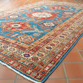 Handmade fine Afghan Kazak rug - 307898
