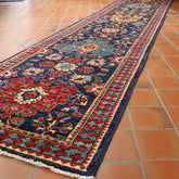 Handmade extra long Afghan Choeb Rang runner - 308060