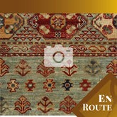 Handmade Afghan Kharjeen rug - ENR308439