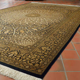 Handmade Oriental Qum silk on silk carpet - 308693