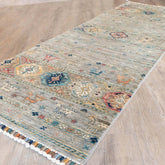 Handmade fine Afghan Samarkand short runner - 308762