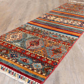 Handmade Afghan Samarkand short runner - 308765