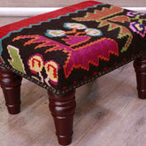 Small handmade Karabakh kilim stool - 309330