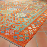 Handmade oversize Afghan Kilim - 309629