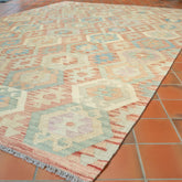 Handmade washed Afghan Kilim - 309631