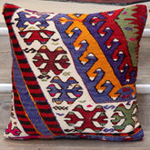 Large Handmade Turkish kilim cushion - 309673-R