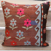 Large Handmade Turkish kilim cushion - 309673-W