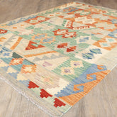 Handmade washed Afghan Kilim - 309699