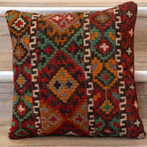 Small Antique Turkish kilim cushion -309803-ST