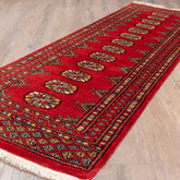 Handmade Pakistan Bokhara short runner - 309916