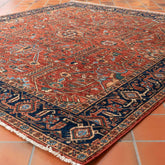 Handmade fine Afghan Choeb Rang Square rug - 309933