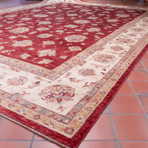 Handmade fine Afghan Ziegler rug - 284955