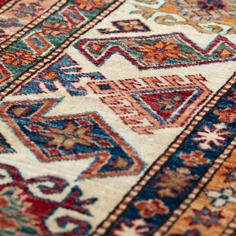 Handmade fine Afghan Kazak carpet - 295882