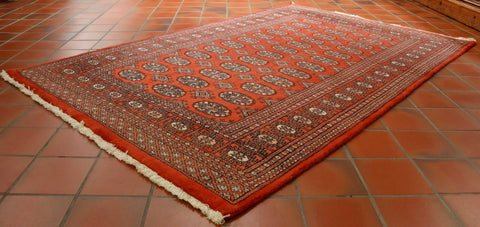 Handmade Pakistan Bokhara rug - 306374