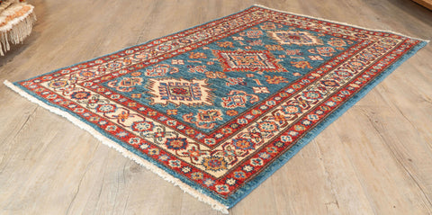Handmade Fine Afghan Kazak rug - 307374