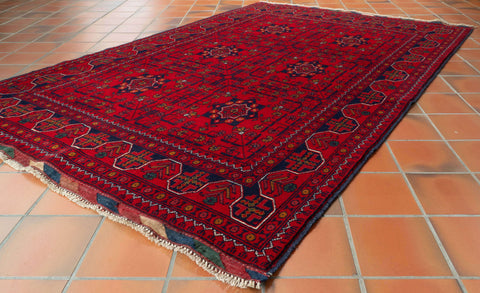Handmade fine Afghan Kunduz rug - 307431