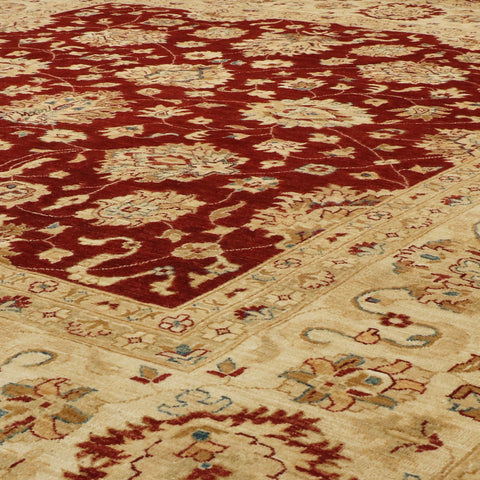 Fine handmade Afghan Ziegler square carpet - CB307658