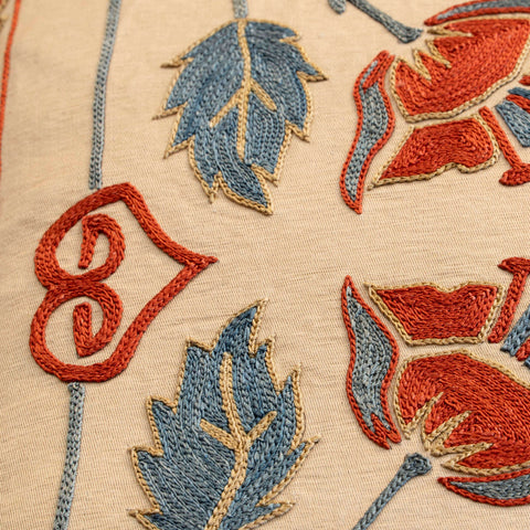 Handmade Uzbek Suzani Silk Cushion - 307746-Y