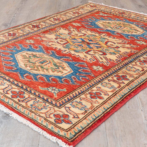 Handmade fine Afghan Kazak rug - 307890