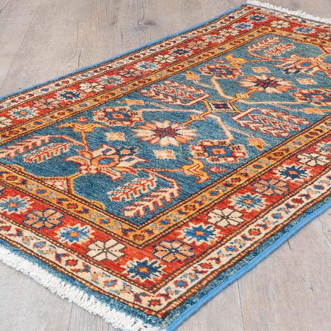 Handmade fine Afghan Kazak rug - 307897