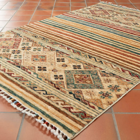Handmade fine Afghan Samarkand rug - 308188