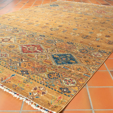 Handmade fine Afghan Samarkand Rug - 308214