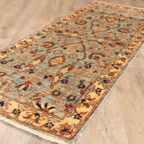 Handmade Afghan Choeb Rang short runner - 308355