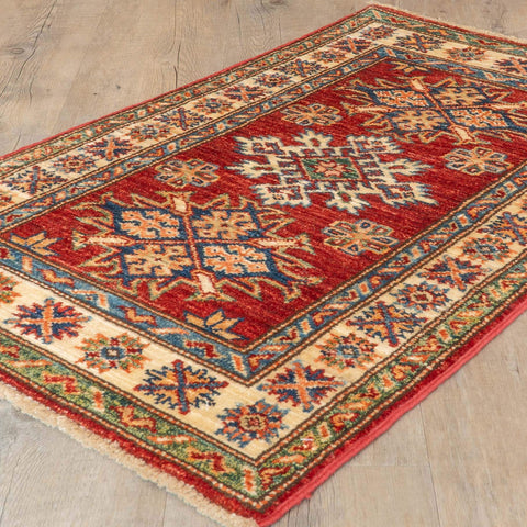 Handmade fine Afghan Kazak rug - 308492