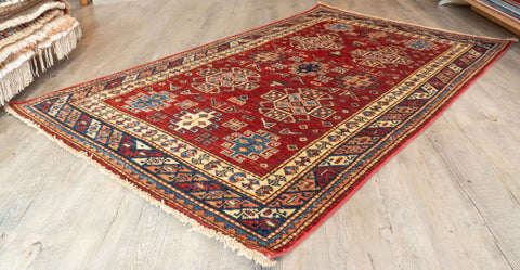 Handmade fine Afghan Kazak rug - 308509