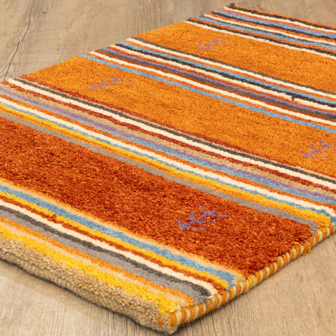 Handmade Indo Persian Gabbeh mat - 308646