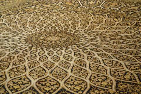 Handmade Oriental Qum silk on silk carpet - CB308693