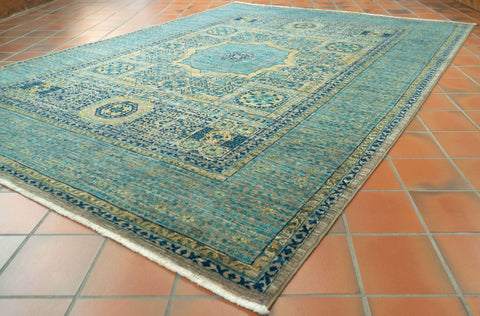 Handmade fine Afghan Mamluk rug - 308787