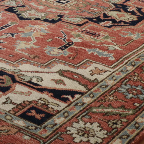 Handmade Indo Serapi rug - 309195
