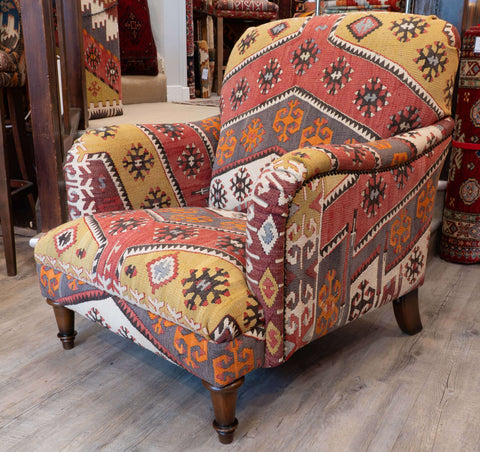 Handmade Turkish kilim Howard Chair - 309320-B