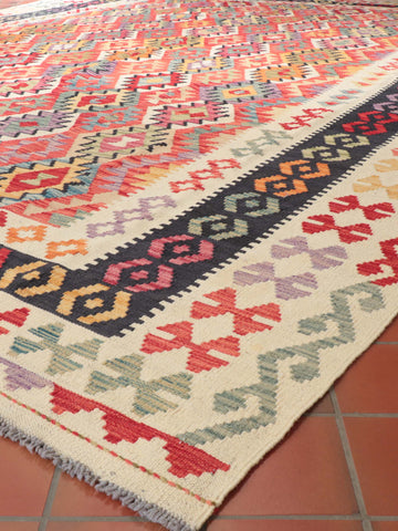 Handmade oversize Afghan Kilim - CB309410