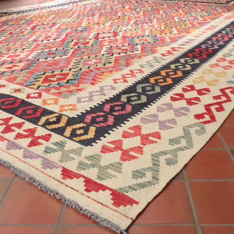 Handmade oversize Afghan Kilim - CB309410