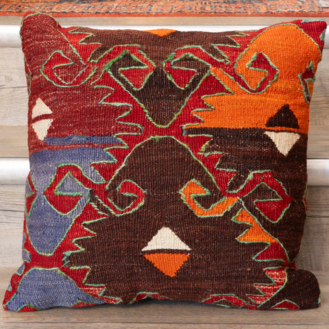 Small Handmade Turkish kilim cushion -309674-BS