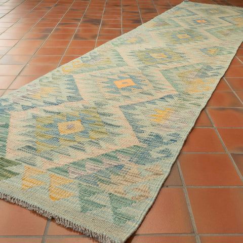 Handmade Afghan Kilim medium runner - 309739