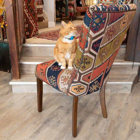 Handmade Turkish kilim Dining Chairs- 3097801 pair A
