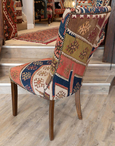 Handmade Turkish kilim Dining Chairs- 3097801 pair A