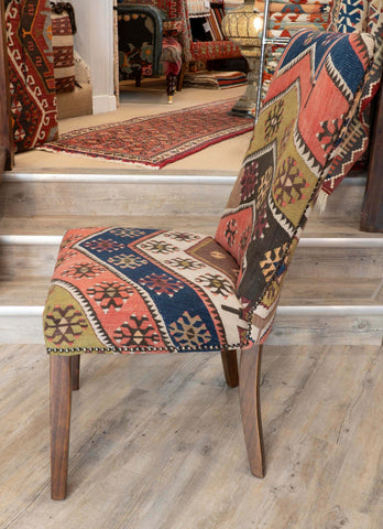 Handmade Turkish kilim Dining Chairs- 309801 pair B