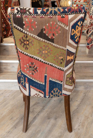 Handmade Turkish kilim Dining Chairs- 309801 pair B