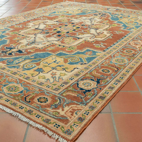 Handmade Afghan Heriz rug - 309822