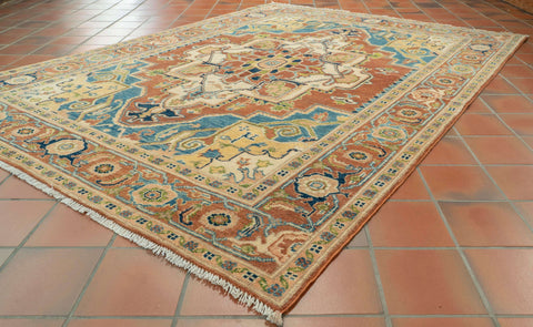 Handmade Afghan Heriz rug - 309822