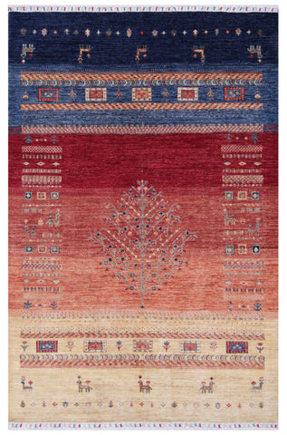 Handmade Afghan Loribaft rug - ENR309873