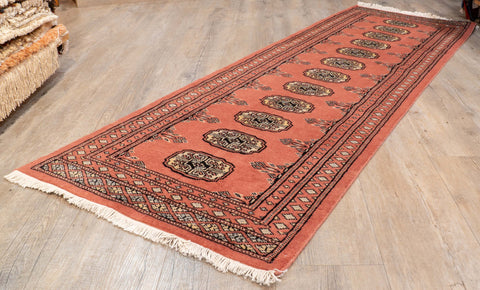 Handmade Pakistan Bokhara short runner - 309920