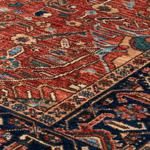 Handmade fine Afghan Choeb Rang Square rug - 309933