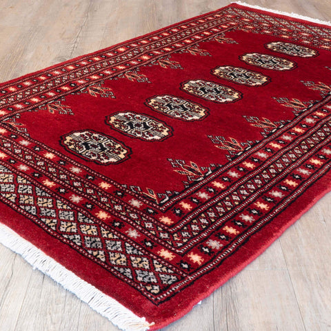 Handmade Mori Pakistan Bokhara Rug - 309950