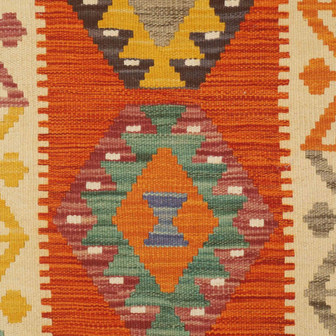 Handmade 2mtr Afghan Kilim runner - ENR310029